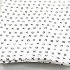 Babydecke aus Baumwoll-Musselin mit Herzmuster