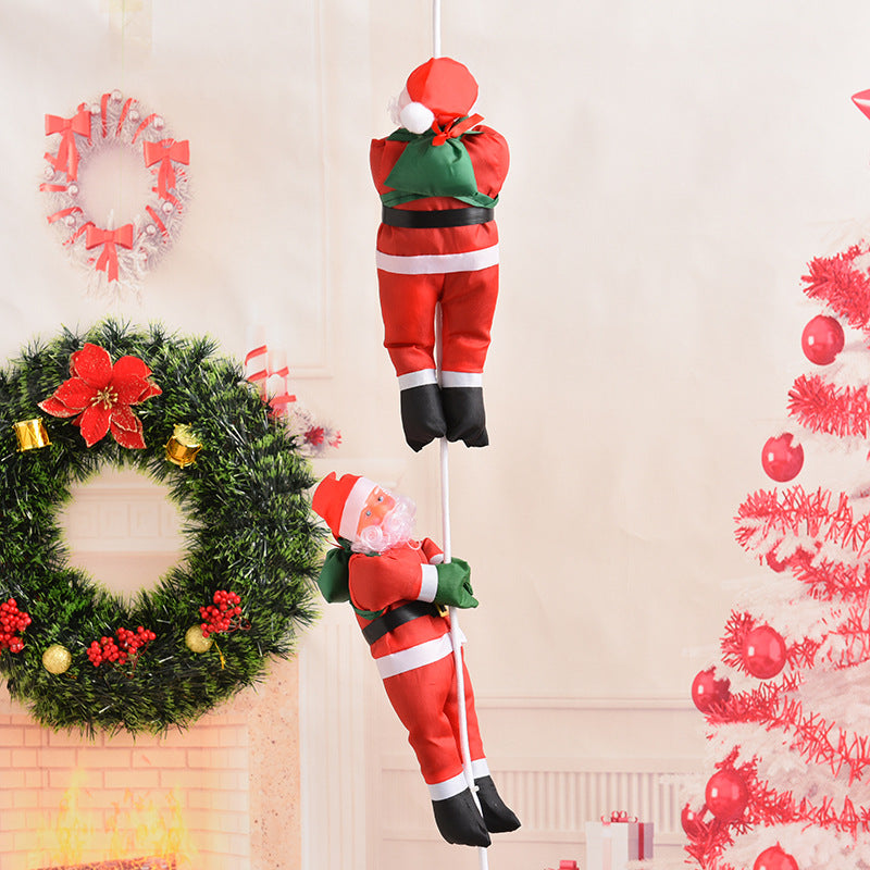 Decorative Climbing Santa Claus Figures