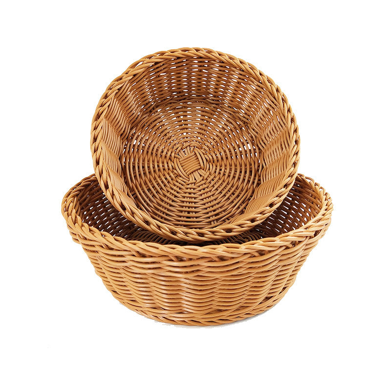 Natural Woven Serving Bowl Set