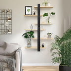 NordWood 3-Level Solid Pine Wall Shelf