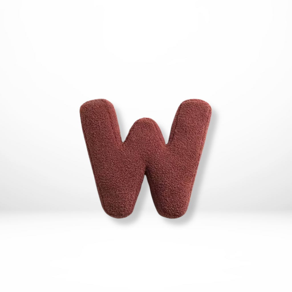 Alphabet Cushion Velura – Soft Velvet Decorative Cushion