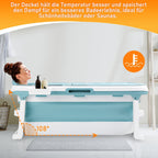 Faltbare Badewanne mit Abdeckung