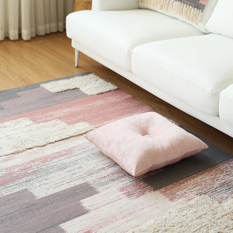 Modern Woven Living Room Rug with Abstract Structure