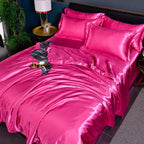 Luxury Solid Satin Duvet Cover