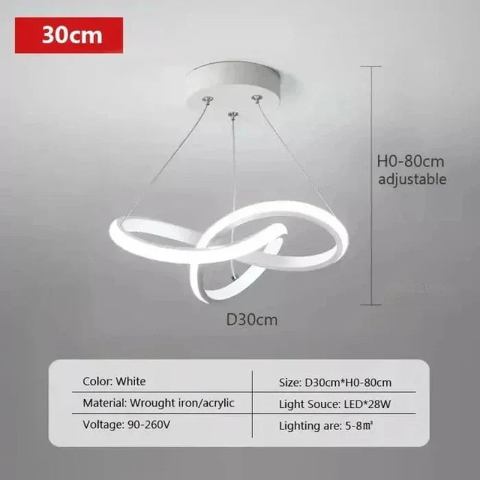 WaveGlow Modern LED Ceiling Lamp
