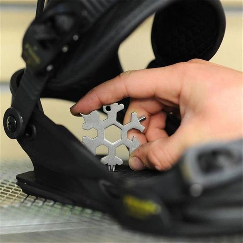 18-in-1 Edelstahl-Schneeflocken-Multitool