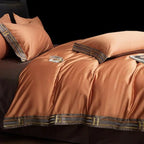 OpulenceSleep 4-Piece Satin Bedding Set