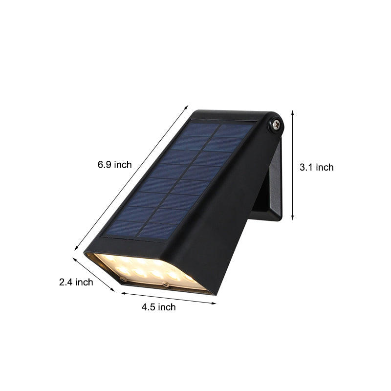 90° verstellbare, intelligente LED-Solar-Wandleuchte, wasserdicht