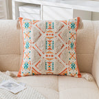 Boho Geometric Tufted Cushion Cover