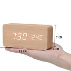 Digital Wooden Alarm Clock