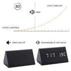 Digital Wooden Alarm Clock