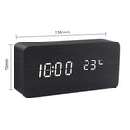 Digital Wooden Alarm Clock