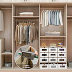 Cardboard Storage Boxes with Window & Drawer, 10-Piece Set