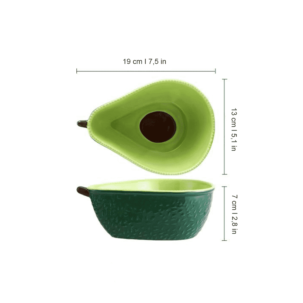Avocado-Geschirr