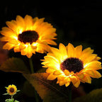 Kreative Solar-Sonnenblumen-Gartenleuchte