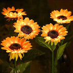 Kreative Solar-Sonnenblumen-Gartenleuchte