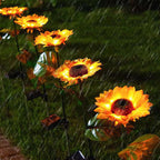 Kreative Solar-Sonnenblumen-Gartenleuchte