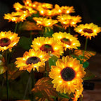 Kreative Solar-Sonnenblumen-Gartenleuchte