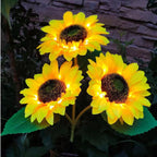 Kreative Solar-Sonnenblumen-Gartenleuchte