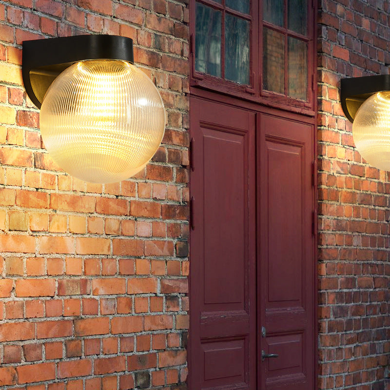 Modern Simplicity Waterproof Orb Wall Sconce