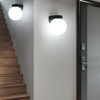 Modern Simplicity Waterproof Orb Wall Sconce