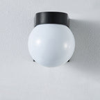 Modern Simplicity Waterproof Orb Wall Sconce