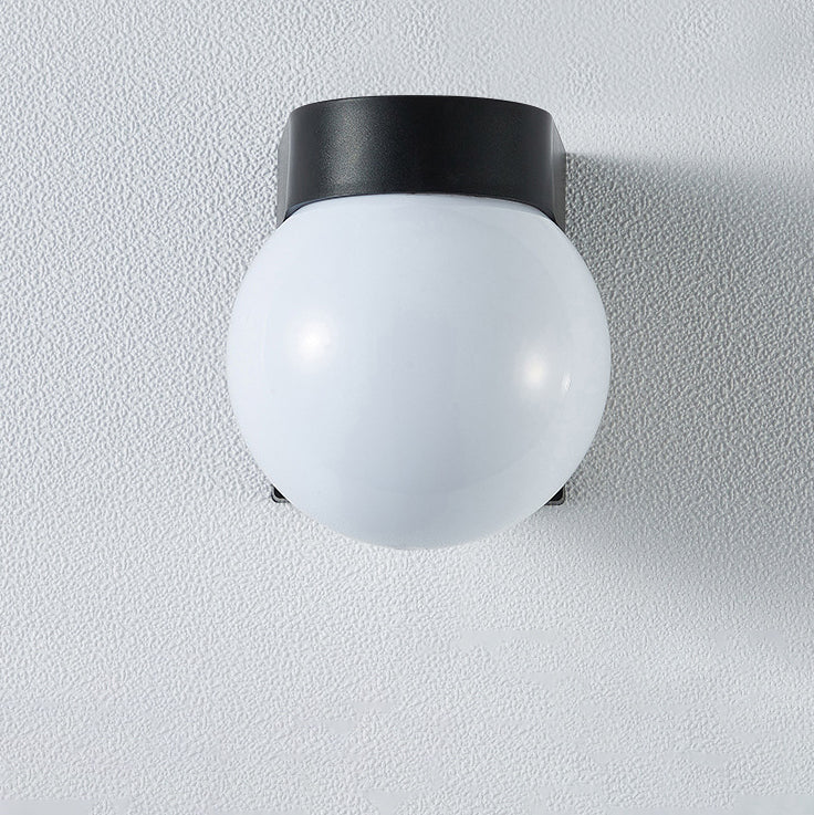 Modern Simplicity Waterproof Orb Wall Sconce