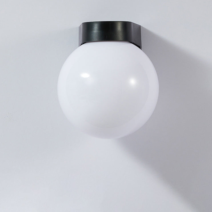Modern Simplicity Waterproof Orb Wall Sconce