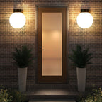 Modern Simplicity Waterproof Orb Wall Sconce
