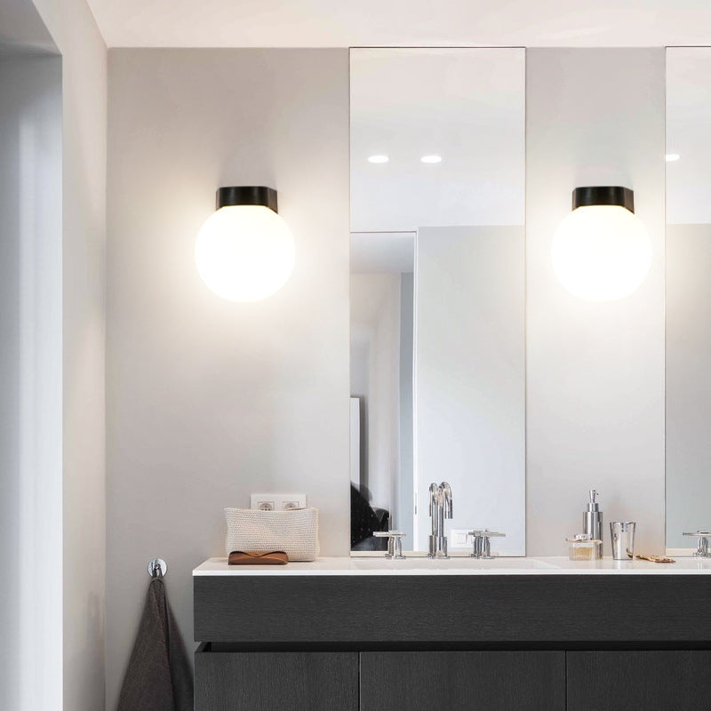 Modern Simplicity Waterproof Orb Wall Sconce