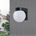 Modern Simplicity Waterproof Orb Wall Sconce