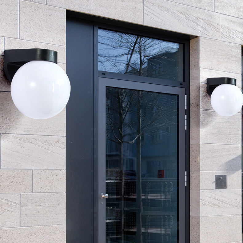 Modern Simplicity Waterproof Orb Wall Sconce