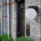 Modern Simplicity Waterproof Orb Wall Sconce