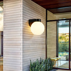 Modern Simplicity Waterproof Orb Wall Sconce