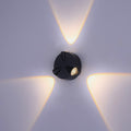 Moderne runde LED-Wandleuchte für den Außenbereich