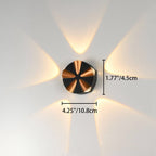 Moderne runde LED-Wandleuchte für den Außenbereich