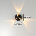 Moderne runde LED-Wandleuchte für den Außenbereich