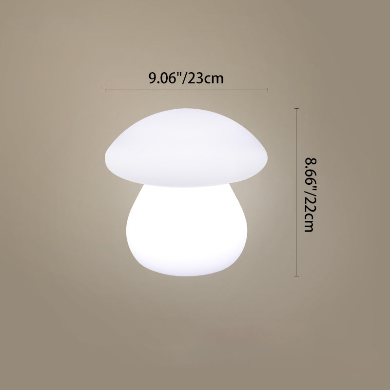 Moderne Solar-LED-Außenleuchte in Pilzform