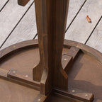 Contemporary Retro Solid Wood Plywood & Iron Round Square Coffee Table And Chair Set