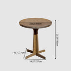 Contemporary Retro Solid Wood Plywood & Iron Round Square Coffee Table And Chair Set