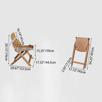 Contemporary Retro Solid Wood Plywood & Iron Round Square Coffee Table And Chair Set