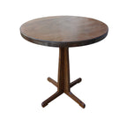Contemporary Retro Solid Wood Plywood & Iron Round Square Coffee Table And Chair Set