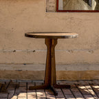 Contemporary Retro Solid Wood Plywood & Iron Round Square Coffee Table And Chair Set