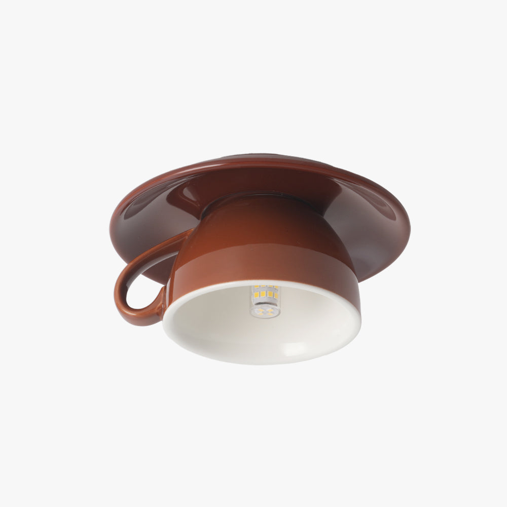 Deckenleuchte Keramik Kaffeetasse Form