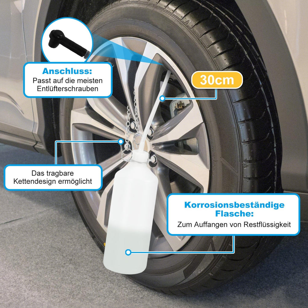 3L Bremsflüssigkeits-Entlüftungsgerät mit 1L Auffangbehälter