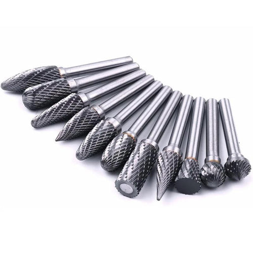 10-in-1 Wolframstahl-Schleifkopf-Set (10-tlg.)