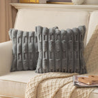Calm Weave Plush Cushion Cover