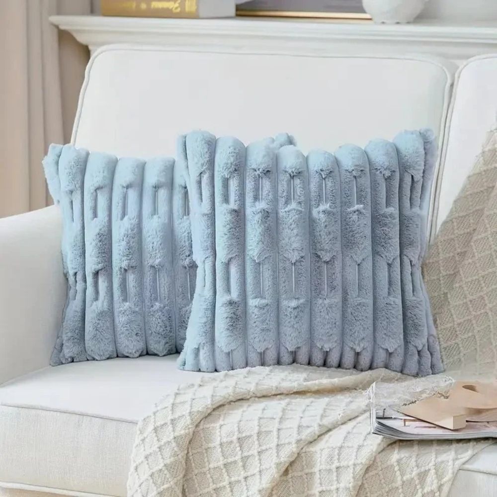 Calm Weave Plush Cushion Cover