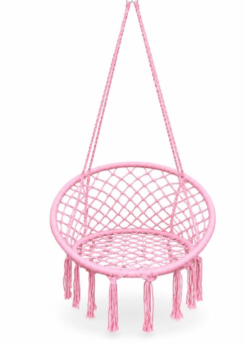 Macrame Hanging Chair with Mounting Kit