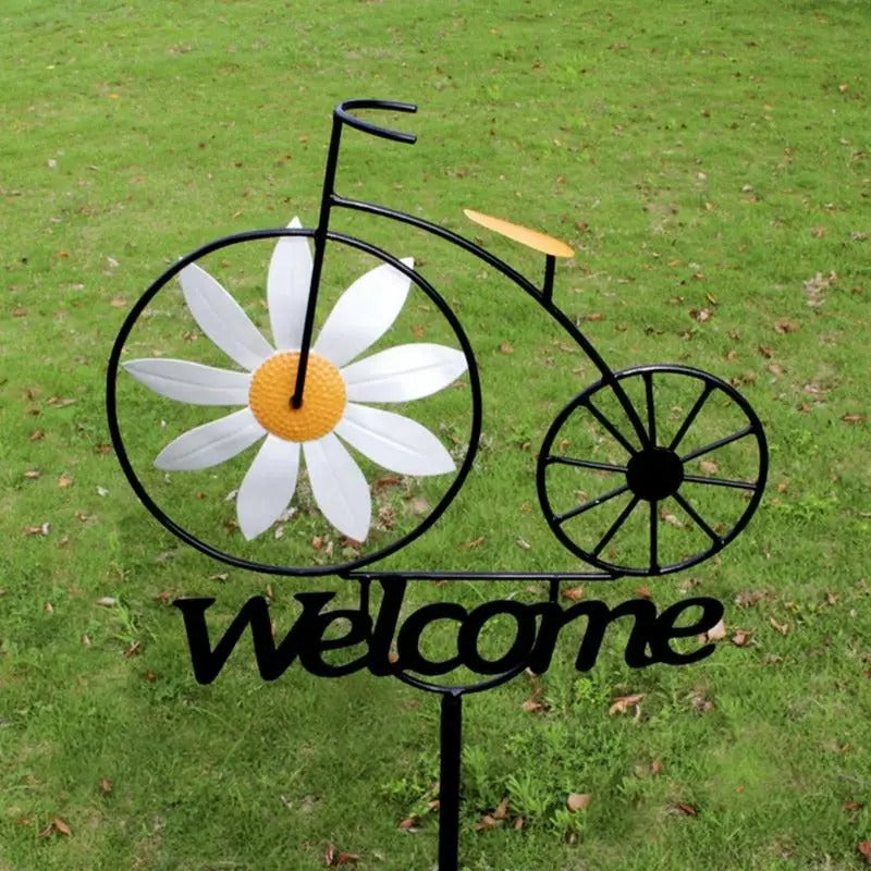 Fahrrad-Willkommenswindmühle